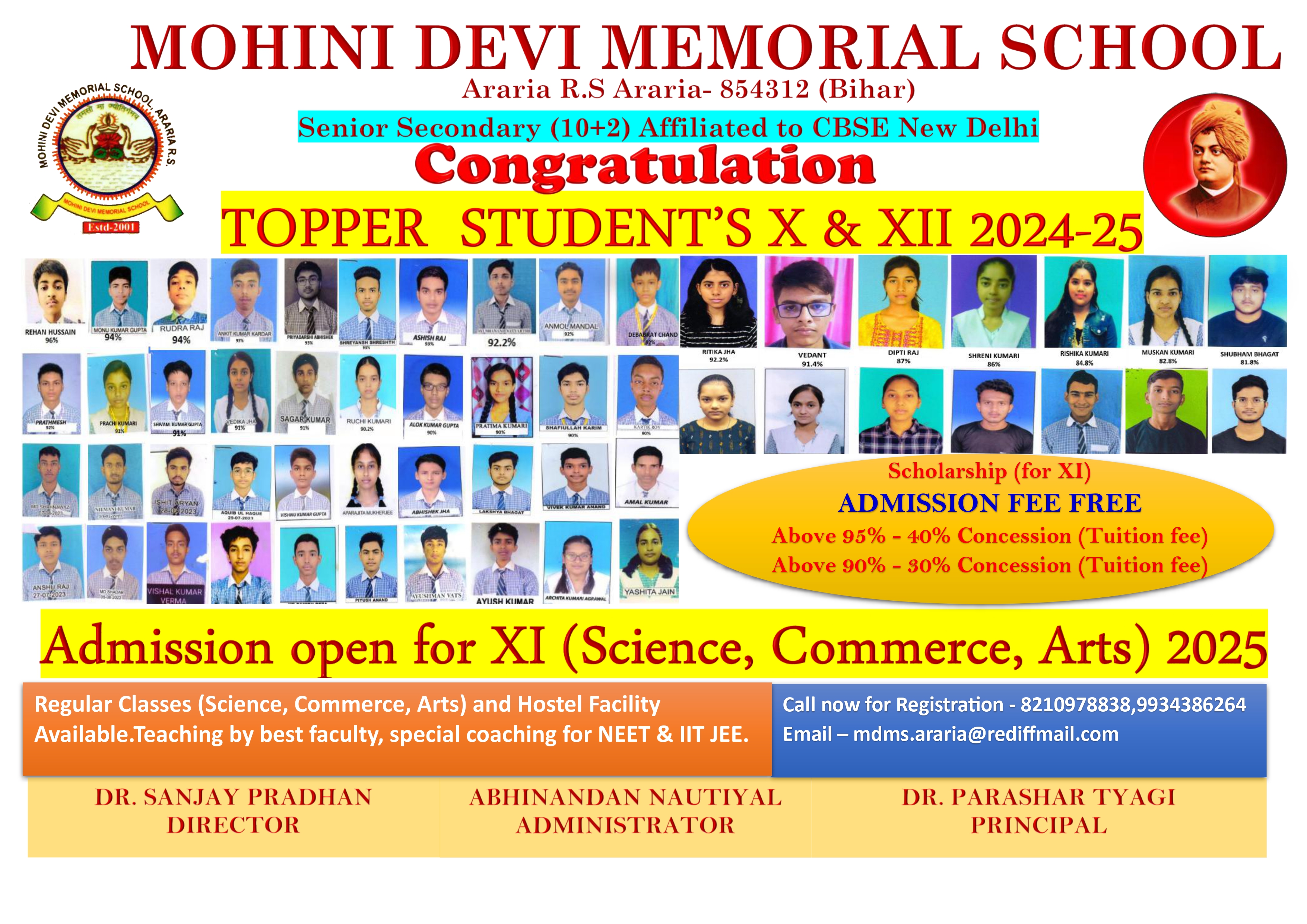 ADMISSION OPEN FOR XI (Science, Commerce, Arts ) 25-26